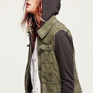 Free People Hoodie Jacket